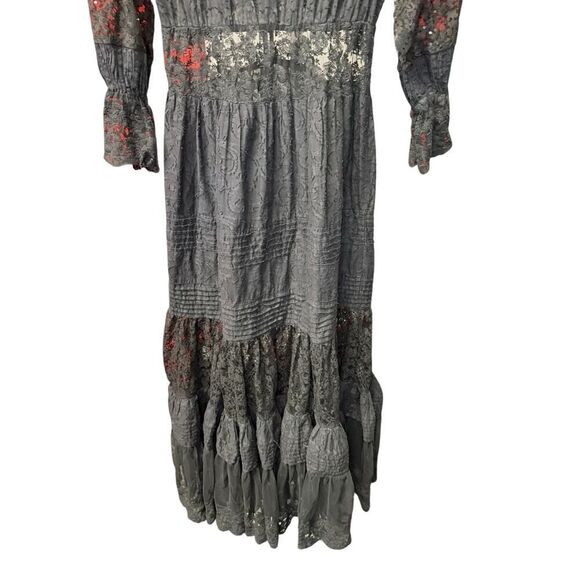 Antica Sartoria BlackโLace Maxi Dress โ Boho Chic Elegance Floral one size - Picture 6 of 16